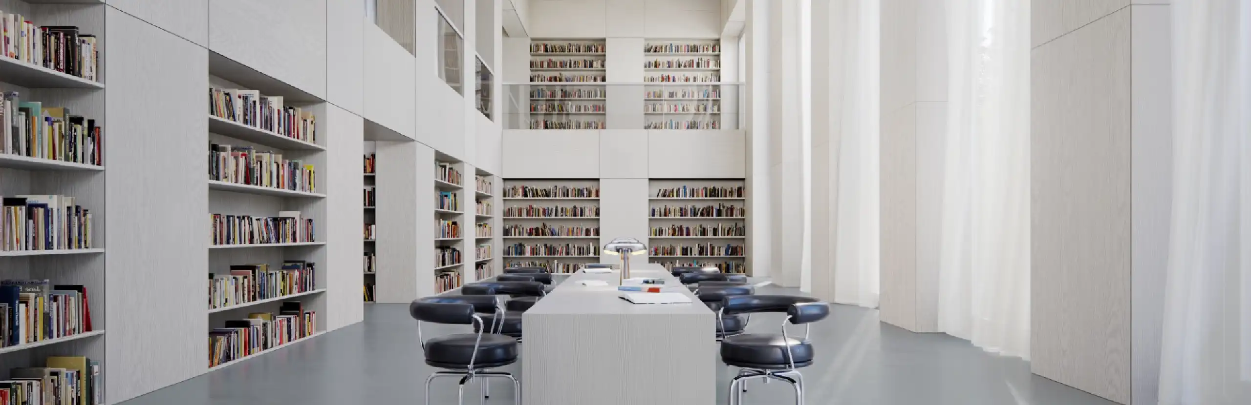 Portada Biblioteca blanca
