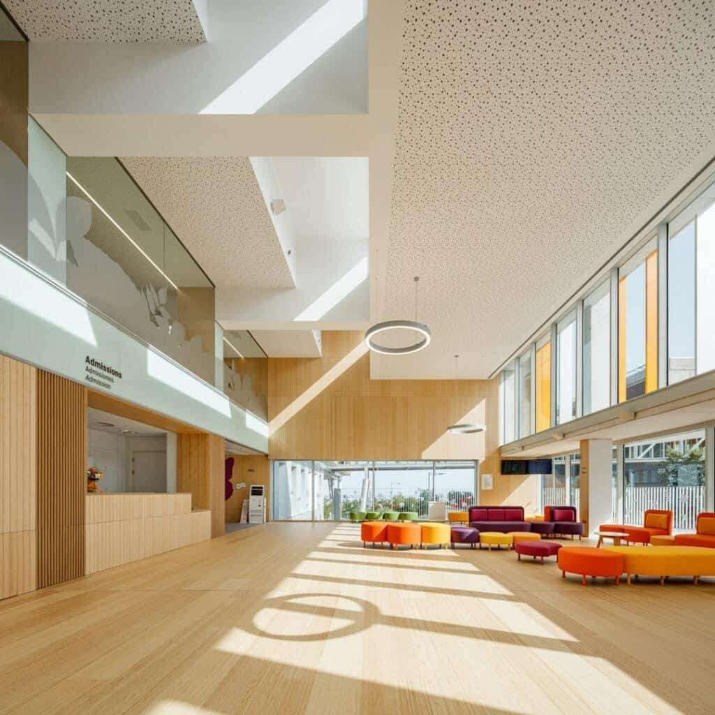 NATURFLOOR-W bamboo flooring and antibacterial NATURPANEL-W walls